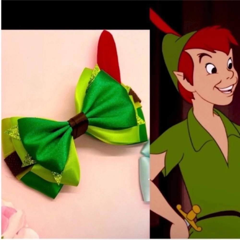Disney Peter Pan Inspired Bow
